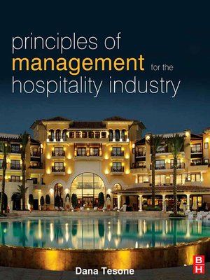 cover image of Principles of Management for the Hospitality Industry